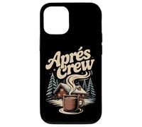 Winter Snow Après Ski Cabin Crew Coffee Lodge Scene Mountain Case for iPhone 12/12 Pro