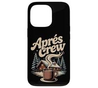 Winter Snow Après Ski Cabin Crew Coffee Lodge Scene Mountain Case for iPhone 13 Pro