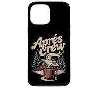Winter Snow Après Ski Cabin Crew Coffee Lodge Scene Mountain Case for iPhone 13 Pro Max