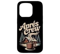 Winter Snow Après Ski Cabin Crew Coffee Lodge Scene Mountain Case for iPhone 15 Pro
