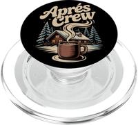 Winter Snow Après Ski Cabin Crew Coffee Lodge Scene Mountain PopSockets PopGrip for MagSafe