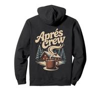 Winter Snow Après Ski Cabin Crew Coffee Lodge Scene Mountain Pullover Hoodie