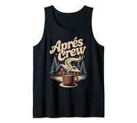 Winter Snow Après Ski Cabin Crew Coffee Lodge Scene Mountain Tank Top