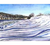 Winter Snow Banks 31 X 23 X 0 Cm (12.2 X 9.1 X 0 Inches)