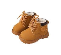 Winter Snow Boots Baby Girl Shoes, Kids Soft Sole Anti-Slip Combat Boots Toddler Warm Prewalker Newborn Waterproof Walking shoes Outdoor Footwear