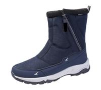 Winter Snow Boots for Men, Ankle Boot for Men Side Zipper, Walking Boots Lightweight Warm Boot Feel Cozy Winter Shoes Slip-Resistant Outdoor Shoe Breathable Trekking Shoes Blue