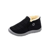 Winter Snow Boots for Women Men Fur Lined Boots Waterproof Comfy Warm Fur Lining Ankle Boots Ladies Casual Walking Shoes Zip Outdoor Lightweight Anti-Slip Shoes Booties Plus Size UK 4-9