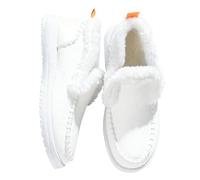 Winter Snow Boots for Women Orthopedic Arch Support Outdoor Non Slip Comfortable Slip On Ankle Booties Warm Cozy Fleece Lined Suede Slipper Boots Loafer Outdoor Walking Slipper Booties