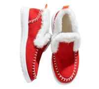 Winter Snow Boots for Women Orthopedic Arch Support Outdoor Non Slip Comfortable Slip On Ankle Booties Warm Cozy Fleece Lined Suede Slipper Boots Loafer Outdoor Walking Slipper Booties