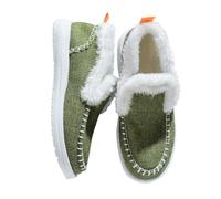 Winter Snow Boots for Women Orthopedic Arch Support Outdoor Non Slip Comfortable Slip On Ankle Booties Warm Cozy Fleece Lined Suede Slipper Boots Loafer Outdoor Walking Slipper Booties