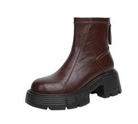 Winter Snow Boots for Women UK Winter Boots for Women High Performance Warm Booties Soft Comfortable Can Adapt to The Cold Harsh Environment (Brown, 5.5)