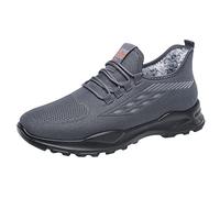 Winter Snow Boots Men Anti-Slip, Walking Fitness Running Sneakers, Fleece Lined Warm Trainers, Hiking Outdoor Trekking Boots, Mesh Breathable Lightweight Construction Industrial Sneakers