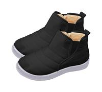 Winter Snow Boots Waterproof Warm Faux Fur Lined Shoes Boy's Girl's Outdoor Walking Boots Anti-Slip Ankle Shoes Comfy Flats Hiking Booties