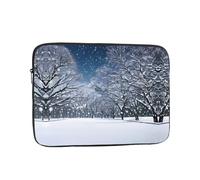 Winter Snow Falling in The Park Laptop Case, Computer Case Laptop Gifts for Men Women for Travel Abroad