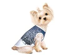Winter Snow Falling in The Park Print Dog Lightweight Shirt,Summer Cool Breathable Dog t Shirts,Pet Sleeveless Stretchy Clothes