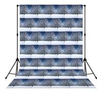 Winter Snow Falling In The Park Printed Photography Backdrop, Photo Booth Backdrop For Photoshoot With Rod Pocket For Studio, Family Photos, Video Recording & Event Decor - 5x7ft