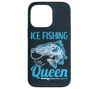 Winter Snow Fishermen Fisher Ice Fishing Queen Case for iPhone 13 Pro