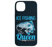Winter Snow Fishermen Fisher Ice Fishing Queen Case for iPhone 14 Plus