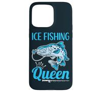 Winter Snow Fishermen Fisher Ice Fishing Queen Case for iPhone 15 Pro Max