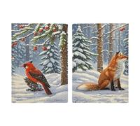 Winter Snow Fox Passport Card Holder Travel Passport Covers Case Pu Passport Book Cover Passport Wallet Cover Case Passport Protective Cover Unisex Passport Protector, style, 20.3x13.8cm