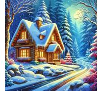 Winter Snow House 1000 Piece Jigsaw Puzzles for Adults and Kids, Impossible Puzzle, Jigsaws 1000 pieces for adults Gifts, Difficult jigsaw puzzles for The Whole Family