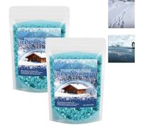 Winter Snow Melting Agent, Fast-Acting Blue Ice Melt Pellets, Effective Winter Deicer for Cold Temperatures, Multi-Purpose for Driveway, Path, Road and Garden (2)