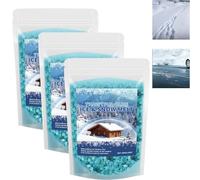 Winter Snow Melting Agent, Fast-Acting Blue Ice Melt Pellets, Effective Winter Deicer for Cold Temperatures, Multi-Purpose for Driveway, Path, Road and Garden (3)
