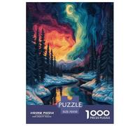 Winter Snow Scene Jigsaw Puzzles Puzzle for Adults Kids. 1000 Piece Great Gifts Challenge Toy Educational Game Home Decoration for Adults& Kids Age 14 Years Up 70x50cm/1000pcs