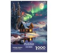 Winter Snow Scene Jigsaw Puzzles Puzzle for Adults Kids. 1000 Pieces Great Gifts Challenge Toy Educational Games Home Decoration for Educational Games Gifts 38x26cm/1000pcs
