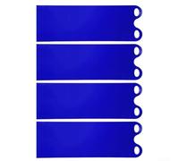 Winter Snow Sled 137cm Foldable Plastic for Adults Kids(137cm blue 4 packs)