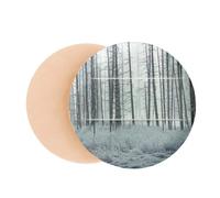 winter snow trees frost Air Cushion Makeup Foundation Sponge Powder Puff