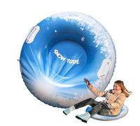 Winter Snow Tube - Inflatable Sled for Adults and Children, 80 cm Folding with 2 Handles for Outdoor Winter Sports