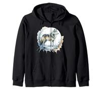 Winter Snow Wolf Wolves Fairy Tales Zip Hoodie