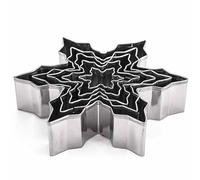 Winter Snowflake Cookie Cutter Set - 5 Piece - Stainless Steel