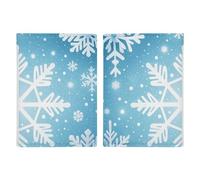 Winter Snowflake Passport Holder Personalized Passport Wallet for Women Men Travel Document Organizer Holder