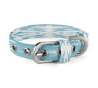 Winter Snowflake Pet Collar Oxford Adjustable Safety Dog Collars Cute Outdoor Training Pet Collars Easy Clean Floral Print Puppy Collar for City Pet Owners