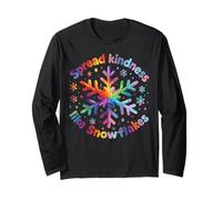 Winter Snowflake T-Shirts Spread Kindness Like Snowflakes Long Sleeve T-Shirt
