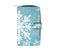 Winter Snowflake Wallet Multifunctional Wallets for Men Compact Wallet Purse Passport Bag