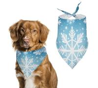 Winter SnowflakePet Scarf Dog Bandana for Small Medium Large Exquisite Unique Cat Dogs Kerchief Premium Fabric Cute Triangle Cat Dogs Bibs Scarf