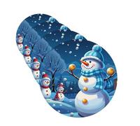 Winter Snowman Car Air Fresheners Cards 4 Pcs Hanging Fragrance Scented Cards Long-Lasting Car Aromatherapy Tablets for Wardrobe Bathroom Car Interior Mirror Pendant Gifts
