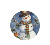 Winter snowman Car Air Fresheners Cards 4 Pcs Long Lasting Car Fresheners Gifts for Men Women Auto Aromatherapy Tablets Hanging Scented Card Rearview Mirror Pendant - Lavender Scent