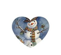 Winter snowman Car Air Fresheners Cards 4 Pcs Long Lasting Car Fresheners Gifts for Men Women Auto Aromatherapy Tablets Hanging Scented Card Rearview Mirror Pendant - Lavender Scent