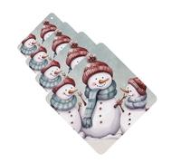 Winter Snowman Car Air Fresheners Cards Set of 4 Pieces Personalized Car Fresheners Gifts for Men Women Auto Aromatherapy Tablets Hanging Scented Cards for Wardrobe Bathroom