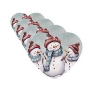 Winter Snowman Car Air Fresheners Cards Set of 4 Pieces Personalized Car Fresheners Gifts for Men Women Auto Aromatherapy Tablets Hanging Scented Cards for Wardrobe Bathroom