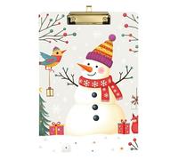 Winter Snowman clipboard Anesthesia Plastic for Nurses Home Contractor Size 9 x 12
