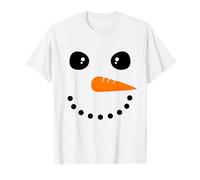 Winter Snowman Face Costume Toddler Kids Christmas Snowman T-Shirt