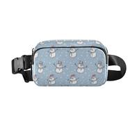 Winter Snowman Theme Fanny Pack for Women Men, Bumbag Crossbody Waist Packs with Adjustable Strap Belt Bag for Travel Workout Hiking