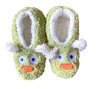 Winter Socks Padded Velvet Floor Socks Dult Household Shoe Socks Warm Carpet Shoe Socks Sock Guy (Green, One Size)