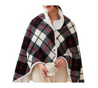 Winter Soft Cosy Heated Shawl USB Electric Blanket 3 Heat Warmer Warm Carpet Knee Home Multifunctional Settings Mattress 140X80CM Back(E)