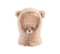 Winter Soft Warm Plush Animal Hat | Scarf And Face Hooded Scarf | Bear Ears Hat Scarf | Cute Bear Hat Scarf And -ask Set For Kids